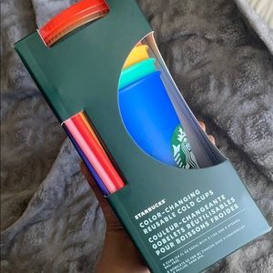 RARE Starbucks color-changing reusable cold cups